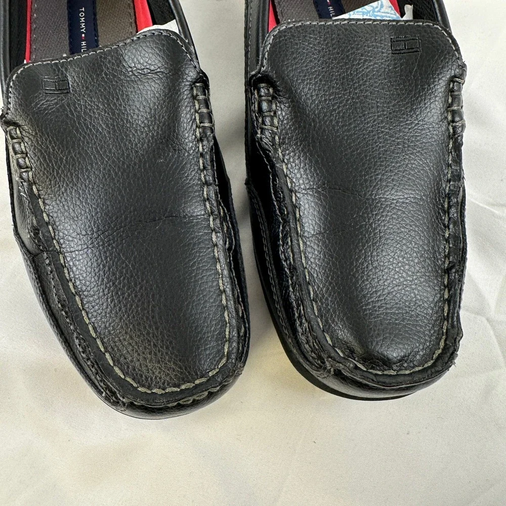 Tommy Hilfiger TMDATHAN Black Loafers Slip On Shoes‎ Men's 7